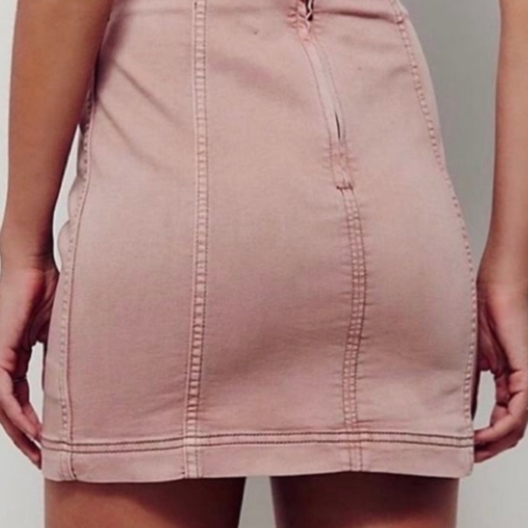 Free People Mini Denim Skirt - Picture 4 of 13